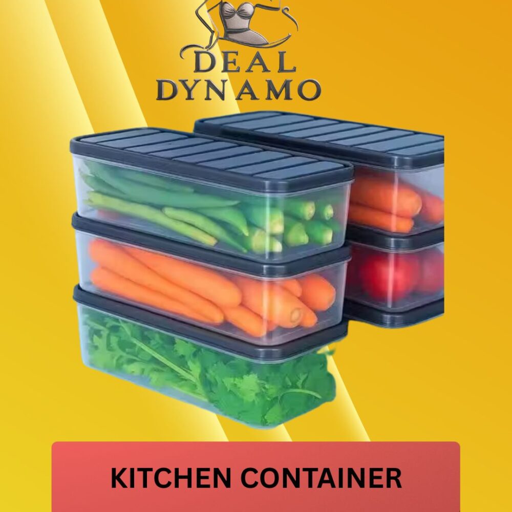 Product Details Name : Air Tight Plastic Storage Containers Set for Kitchen | Pantry Organizers Kitchen Accessories Items,Fridge Storage Boxes | Leak-Proof, Durable, and Space-Saving (1200 ML, 4) Material : Plastic Type : Fridge Storage Features : Airtight Product Breadth : 0.5 Cm Product Height : 0.5 Cm Product Length : 0.5 Cm Net Quantity (N) : Pack Of 4 All images are indicative. Prior to use, please read product packaging for complete details, including manufacturing, shelf life/expiry, usage, dosage, storage instructions and conditions. Product information is based on supplier data. Keep out of reach of children, where advised