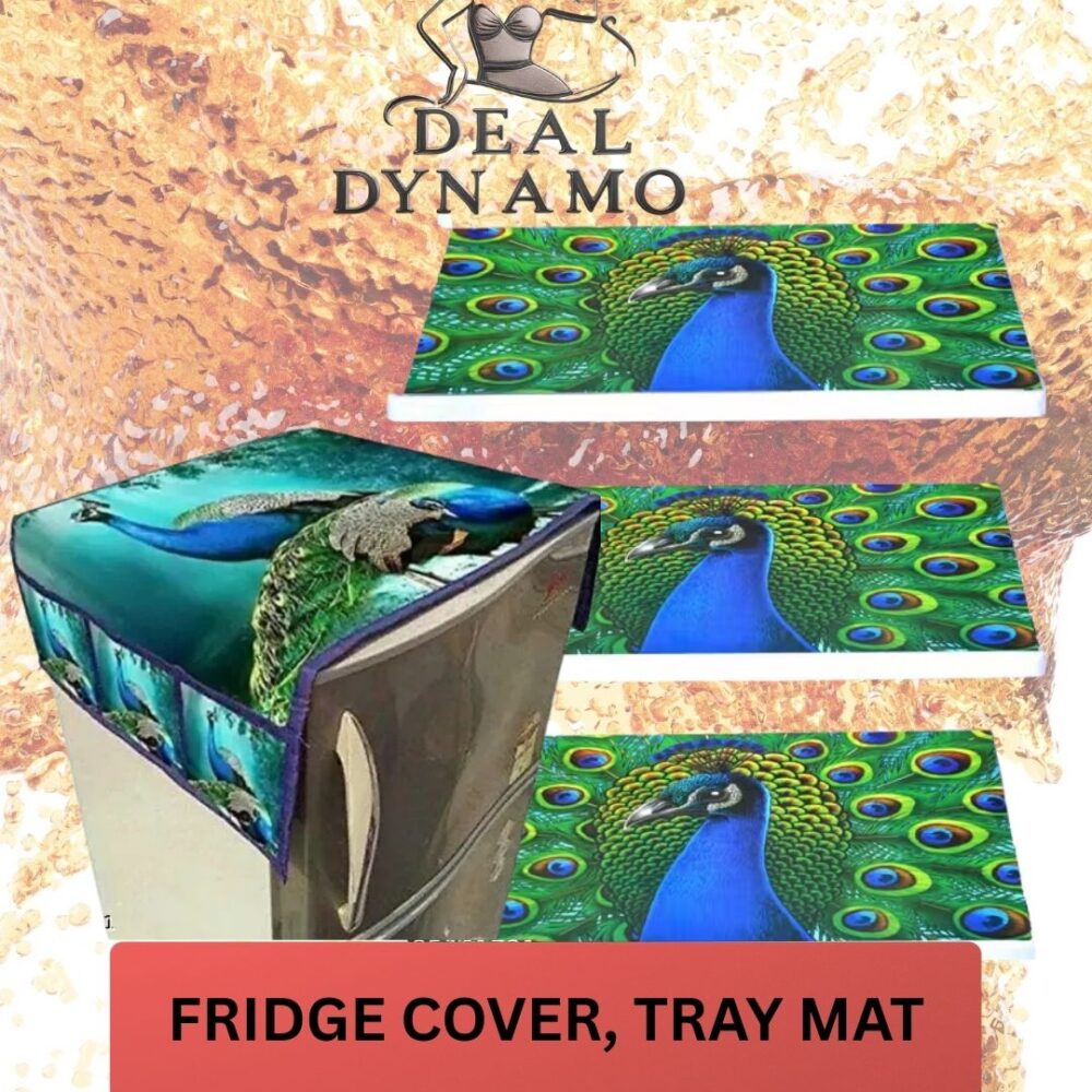 Product Details Name : Kitchen Essentials Deluxe: Exclusive Combo of Cotton Fridge Top Cover, Handle Cover, and Fridge Mats (6-Piece Set)" Material : Polyester Type : Fridge Covers Set : Fridge Top+Handle Cover+Fridge Mat Pattern : Printed Product Breadth : 21 cm Product Length : 39 cm Product Height : 0.5 cm Net Quantity (N) : 6 Upgrade your kitchen aesthetics with our Exclusive Combo of Cotton Fridge Top Cover, Handle Cover, and Fridge Mats – a comprehensive 6-piece set designed to add a touch of style while providing protection to your refrigerator.