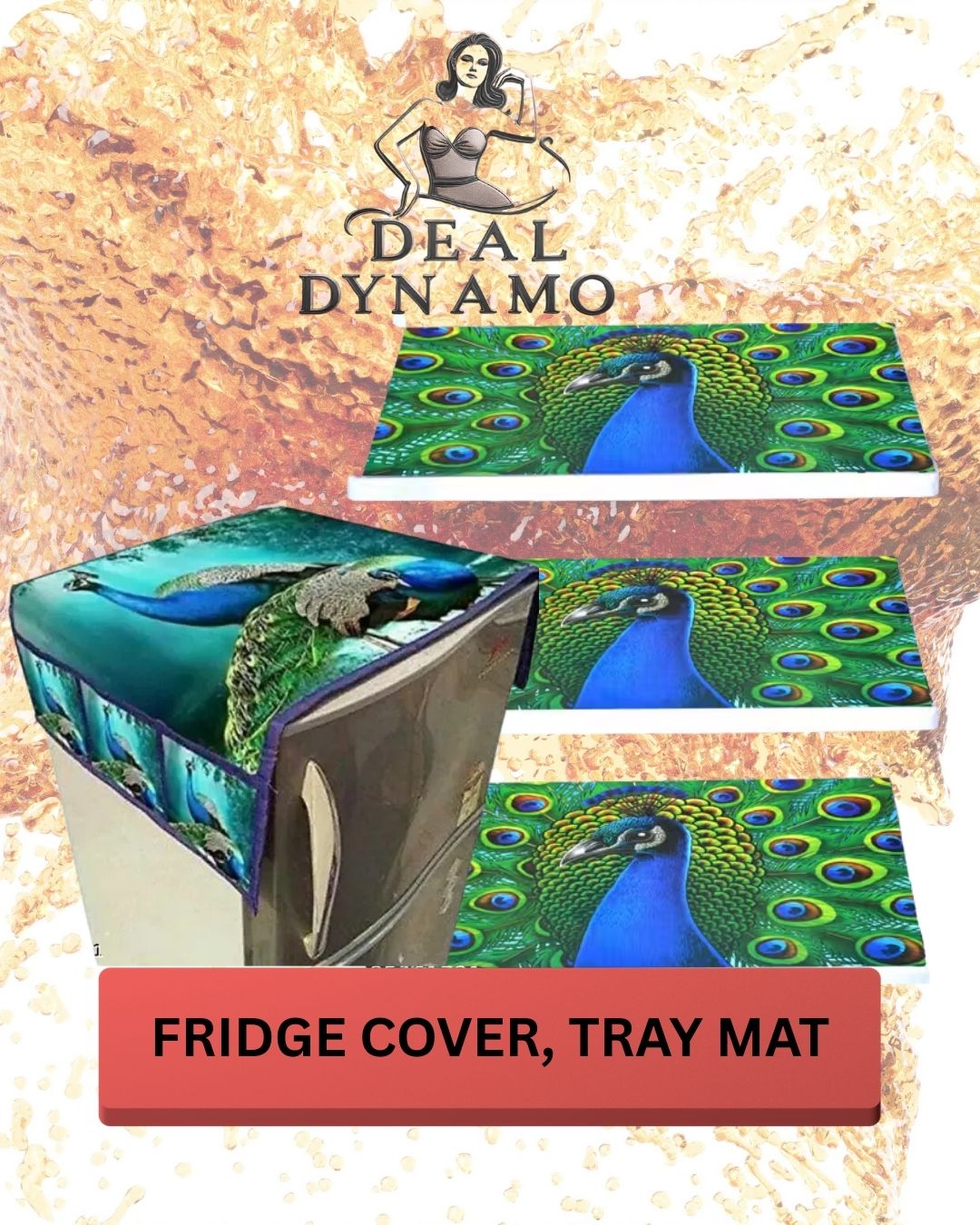 Product Details Name : Kitchen Essentials Deluxe: Exclusive Combo of Cotton Fridge Top Cover, Handle Cover, and Fridge Mats (6-Piece Set)" Material : Polyester Type : Fridge Covers Set : Fridge Top+Handle Cover+Fridge Mat Pattern : Printed Product Breadth : 21 cm Product Length : 39 cm Product Height : 0.5 cm Net Quantity (N) : 6 Upgrade your kitchen aesthetics with our Exclusive Combo of Cotton Fridge Top Cover, Handle Cover, and Fridge Mats β a comprehensive 6-piece set designed to add a touch of style while providing protection to your refrigerator.