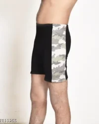 Fouji Patti Nylon Shorts for Men | Military Style Gym Wear
