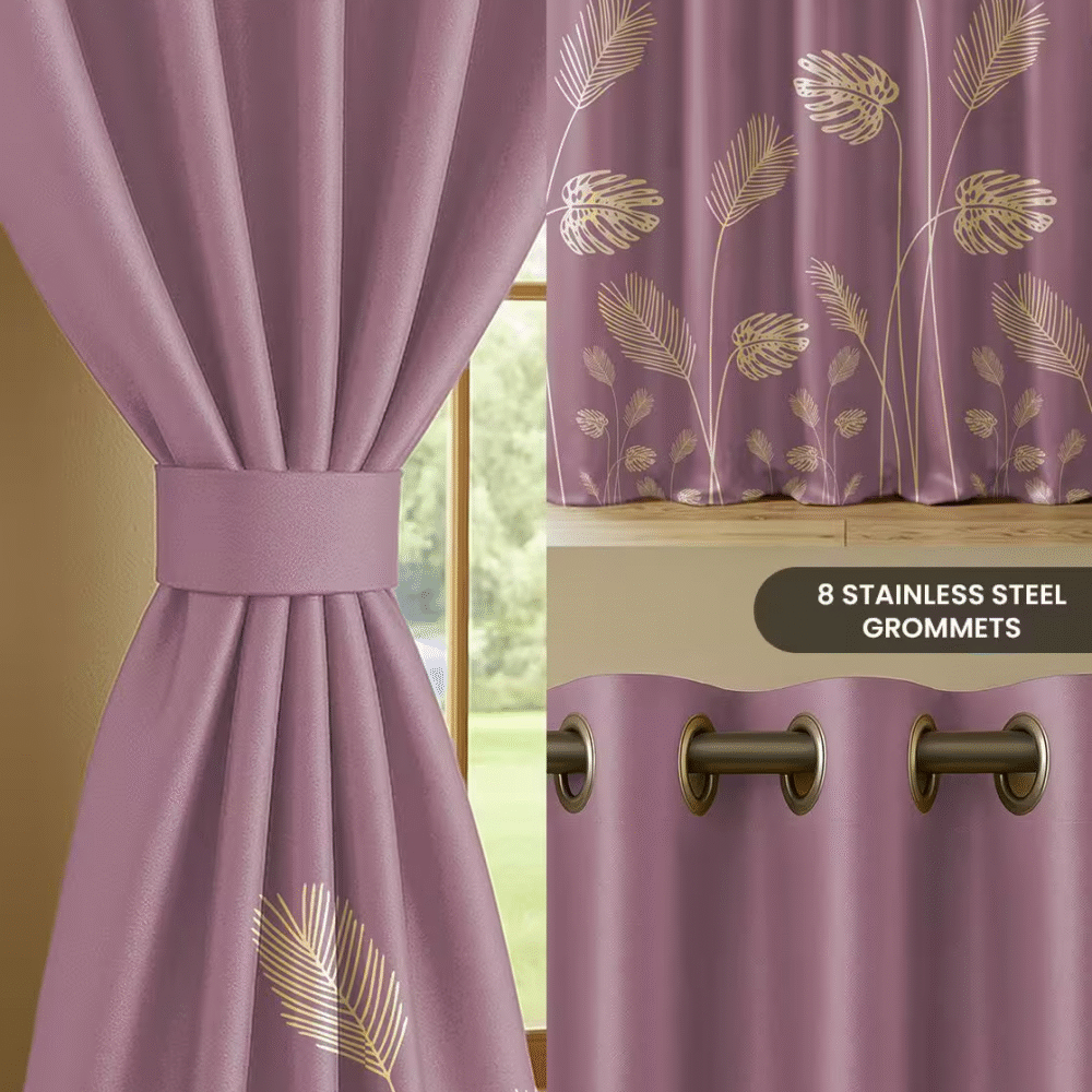 Urban Space Gold Foil Blackout Curtain – Deal Dynamo