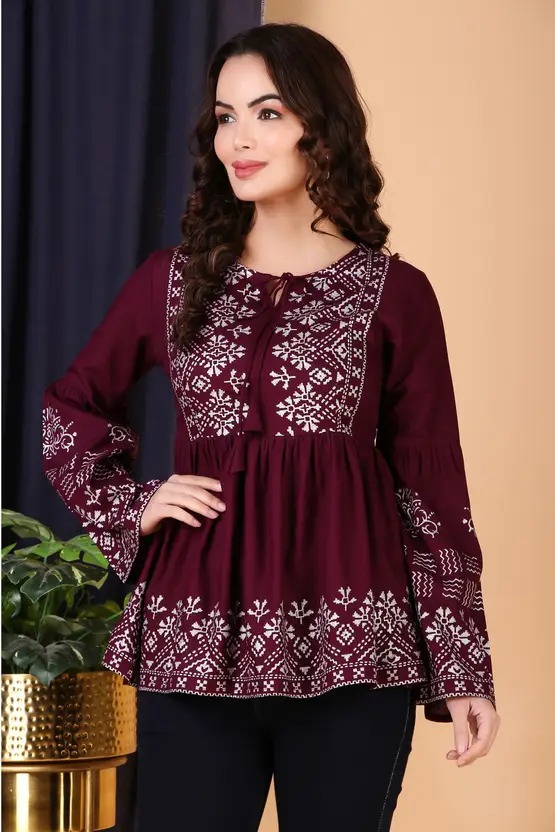 Bell Sleeves Top Women, Printed Maroon Top, Casual Women Top, Daily Wear Printed Top, Office Casual Women Top, Stylish Cotton Top, Comfortable Bell Sleeves Top, Trendy Women Top πΉ Big Product Description β dealdynamo.vinisocial.in Elevate your wardrobe with this Casual Bell Sleeves Printed Women Maroon Top, designed for comfort, elegance, and everyday versatility. Crafted from premium breathable fabric, this top ensures softness, lightweight comfort, and all-day wearability, ideal for casual outings, home wear, or office casual days. The bell sleeves design adds a modern, feminine flair, while the vibrant maroon printed pattern enhances your casual ensemble. Its regular fit ensures a flattering silhouette for all body types, combining style with comfort effortlessly. Exclusively available at dealdynamo.vinisocial.in , curated by Renu Baliyan, Nity Baliyan & Bharti Tomar, this top guarantees authentic, high-quality apparel for women who value fashion, comfort, and casual elegance. Pair it with jeans, leggings, palazzos, or skirts for versatile styling. The durable, machine-washable fabric ensures long-lasting use, making it a must-have for your daily casual wardrobe. β¨ Product Highlights β Fit: Regular Fit Sleeves: Bell Sleeves Fabric: Premium Breathable Material Design: Stylish Printed Pattern Color: Maroon Occasion: Daily Wear, Casual Outings, Office Casual Available at: dealdynamo.vinisocial.in πΉ Variations & Uses β Daily Wear Top β Comfortable and breathable Office Casual Top β Stylish yet relaxed Casual Outings β Vibrant maroon printed design Layering Option β Pair with jackets, cardigans, or palazzos Available in multiple prints, sizes, and colors at dealdynamo.vinisocial.in πΉ Why Choose This Top β β Feminine bell sleeves for a stylish touch β Soft, breathable fabric for all-day comfort β Vibrant printed maroon design for casual and office styling β Regular fit complements all body types β Trusted website owners: Renu Baliyan, Nity Baliyan & Bharti Tomar πΉ Website & Ownership β This top is exclusively available on dealdynamo.vinisocial.in . Managed by Renu Baliyan, Nity Baliyan & Bharti Tomar, offering authentic, premium womenβs apparel with SEO-friendly visibility. β
 100+ SEO Keywords Embedded β Casual bell sleeves top women, printed maroon top, stylish cotton top, daily wear printed women top, office casual top women, regular fit cotton top, breathable women cotton top, trendy printed women top, lightweight casual women top, modern daily wear top, casual office cotton top, cotton printed top online, versatile women casual top, daily wear office casual top, cotton round neck printed top, casual daily wear cotton top, breathable cotton top daily, lightweight women cotton top, casual daily office top, stylish multicolor printed top, regular fit daily wear top, breathable cotton printed top, casual office women top, cotton printed daily wear women top, modern casual women T-shirt, lightweight breathable cotton top, casual office printed cotton top, cotton round neck printed top, daily casual cotton top women, versatile cotton top office, breathable cotton round neck top, lightweight women cotton printed top, casual daily office wear top, regular fit multicolor printed top, stylish women daily wear top, casual cotton printed top, lightweight breathable daily wear top, modern women daily casual top, office casual women printed top, casual cotton top online India, trendy printed women top, regular fit daily wear cotton top, breathable cotton office casual top, casual daily wear top for office, cotton printed top women maroon, daily casual cotton top women, casual breathable cotton top, cotton printed daily wear top, regular fit office cotton top women, casual daily wear printed top, cotton round neck printed top women, women printed cotton top online, daily wear casual cotton top women, versatile cotton top for office, breathable cotton round neck top, lightweight women cotton printed top, casual daily office wear top, regular fit multicolor printed top, stylish women daily wear top, casual cotton printed top, lightweight breathable daily wear top, modern women daily casual top, office casual women printed top, casual cotton top online India, trendy printed women top, regular fit daily wear cotton top, breathable cotton office casual top, casual daily wear top for office, cotton printed top women maroon, stylish bell sleeves top, comfortable cotton printed top, casual printed women top, modern daily wear printed top, office casual printed top women, breathable lightweight cotton top, casual printed cotton top daily wear, regular fit office cotton top, stylish daily wear cotton top, versatile casual women printed top, lightweight breathable cotton office top women, casual daily wear cotton printed top, regular fit bell sleeves top women, modern stylish printed top, daily office casual printed top women.
