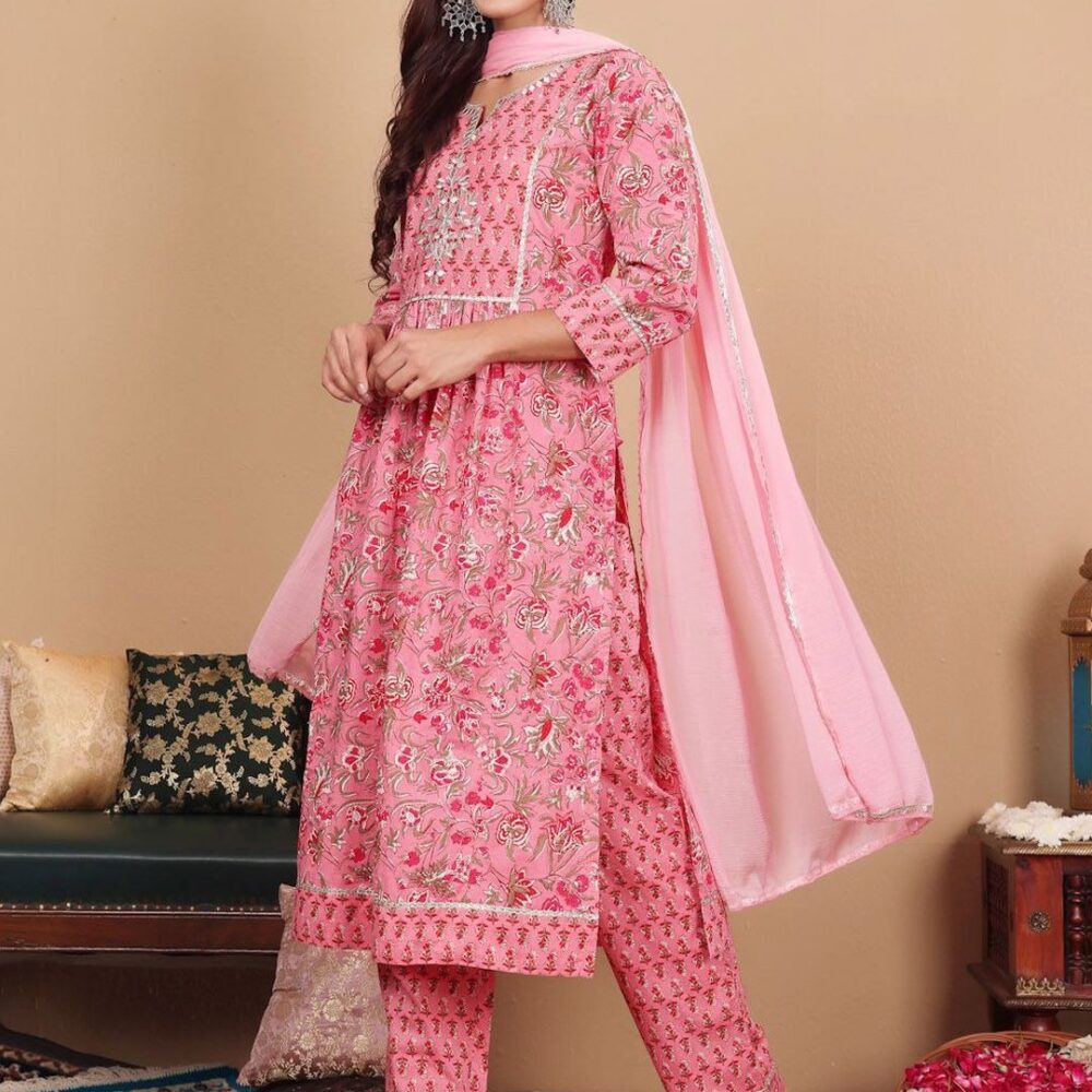 Kurta Plazo Dupatta Set