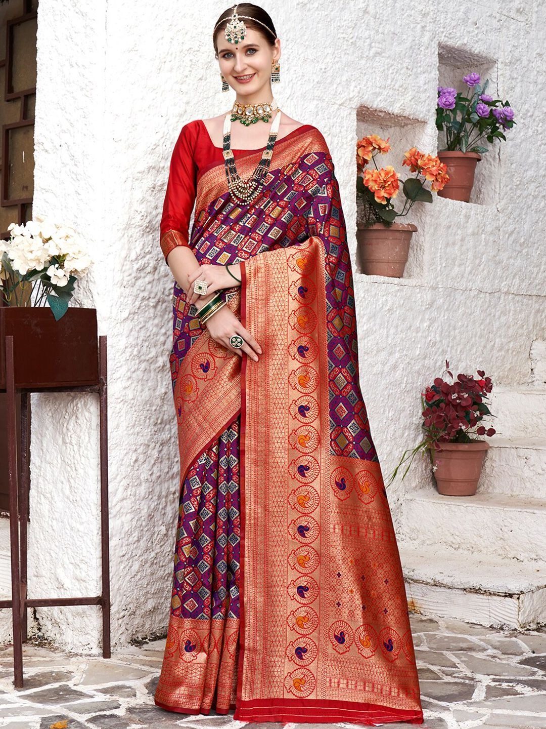 imgi_132_6432c67e-49e6-433d-8832-6373ec7dace21696842158370AnoukRedPurpleWovenDesignZariArtSilkKanjeevaramSaree1 Shop Branded Zari Silk Saree – elegant, rich, and timeless. Perfect for weddings, parties, and festive occasions. Discover premium sarees at best price.