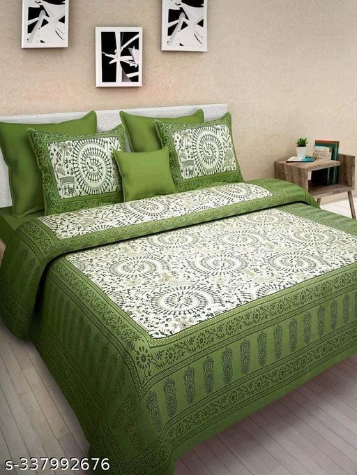 Experience the ultimate comfort with our 100% Cotton Double Bed Bedsheet (90x100), crafted with premium quality cotton fabric for long-lasting durability and style. This soft and breathable cotton bedsheet is designed to give you a luxurious sleep experience while keeping your bedroom looking elegant. The superfine cotton weave ensures smooth texture, sweat absorption, and comfort in all seasons β cool in summers and cozy in winters. Perfectly sized 90x100 inches, this double bed cotton bedsheet fits Indian king-size and queen-size mattresses with ease. The bedsheet comes with matching pillow covers, adding a touch of sophistication to your bedding set. Its wrinkle-resistant finish, vibrant colors, and premium fabric quality make it ideal for everyday home use, guest rooms, hotels, or as a thoughtful gift for family and friends. Whether youβre looking for a durable bedsheet for daily use, a soft cotton bedsheet for comfortable sleep, or an elegant design to upgrade your bedroom dΓ©cor, this 100% cotton double bedsheet set is the perfect choice. π€ SEO Keywords Embedded Naturally: 100% cotton double bed bedsheet, cotton double bedsheet 90x100, premium cotton bedsheet India, breathable cotton bedsheet, king size cotton bedsheet, queen size cotton bedsheet, cotton bedsheet with pillow covers, luxury cotton bedsheet online, everyday use cotton bedsheet, soft cotton bedsheet double bed, wrinkle-free cotton bedsheet, hotel style cotton bedsheet, modern printed bedsheet, large size cotton bedsheet, 90x100 inch double bedsheet, pure cotton double bed sheet, comfortable cotton bedding set, durable cotton bedsheet with pillow covers, washable cotton bedsheet, stylish cotton double bed sheet, long lasting cotton bed linen. β
 Product Highlights β ποΈ Premium 100% Cotton Fabric β Soft, breathable & skin-friendly π Perfect Size: 90x100 Inches β Fits king & queen size beds π¨ Elegant Designs & Colors β Stylish look for modern homes π§΅ Durable & Wrinkle Resistant β Long-lasting quality π§Ό Easy to Wash & Maintain β Machine-washable comfort π Perfect for Gifting β Ideal for weddings, festivals & home dΓ©cor πΉ Variations & Uses β βοΈ Available in multiple designs & prints βοΈ Ideal for daily home use, hotels, guest rooms & gifting βοΈ Perfect as a cotton flat bedsheet or stylish bedding set πΉ Why Choose This Bedsheet β Because nothing beats the softness of 100% pure cotton. With premium fabric quality, perfect size fit, and elegant designs, this bedsheet ensures both comfort and durability, making it a must-have for every home. πΉ Website & Ownership β Exclusively available at π DealDynamo π©βπΌ Listing & Ownership by: Renu Baliyan, Nity Baliyan & Bharti Tomar π₯ Offer Push Line with Emoji β β¨ Hurry! Upgrade your sleep with our 100% Cotton Double Bed Bedsheet (90x100) ποΈ β Soft, Stylish & Long-Lasting π Limited Stock β Shop Now!