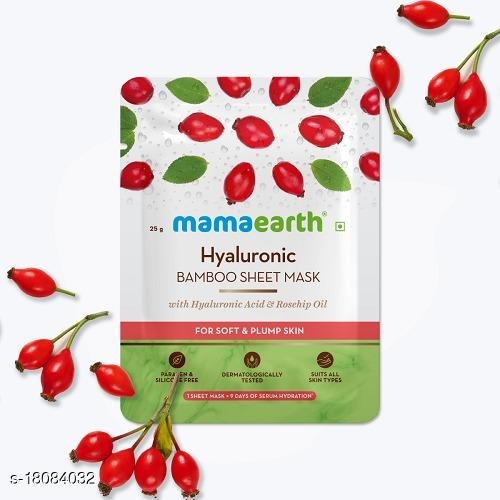 Hyaluronic Bamboo Sheet Mask with Rosehip Oil for Soft & Plump Skin - 25 g