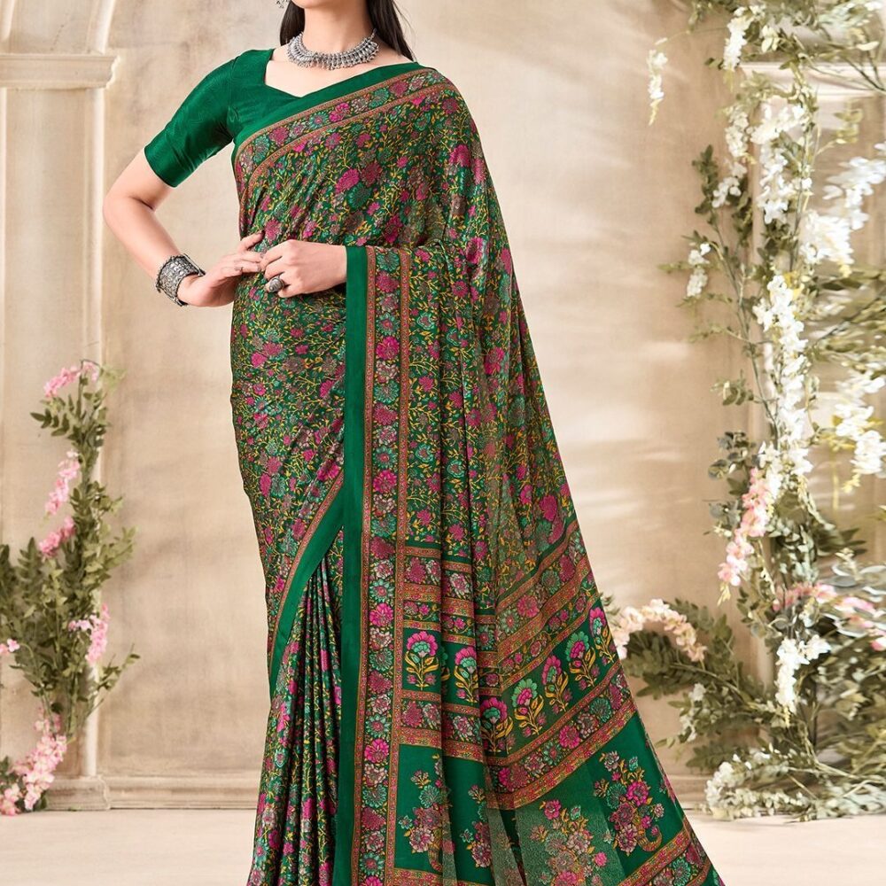 Shop Poly Crepe Saree β lightweight, wrinkle-resistant, and elegant. Perfect for daily wear, office, and parties. Buy online at best prices.