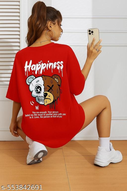 Discover the ultimate comfort-meets-style collection with our Oversized & Loose Fit Womenβs T-Shirts, available in backprinted graphic tees and plain minimal designs. Crafted with premium cotton fabric, these t-shirts offer breathable comfort for daily wear, casual outings, college looks, travel fashion, and streetwear vibes. Whether you prefer a plain oversized t-shirt for women or a backprinted oversized t-shirt for girls, this collection has it all. These loose fit cotton t-shirts for women are perfect for styling as t-shirt dresses, pairing with denim jeans, ripped jeans, joggers, track pants, shorts, palazzos, or skirts. From oversized boyfriend style t-shirts for women to baggy fit streetwear t-shirts, these tees are versatile enough for home wear, college fashion, gym outfits, airport looks, nightwear, and casual hangouts. The backprinted womenβs t-shirts with quotes, funky prints, aesthetic graphics, cartoon designs, and motivational prints make them trendy and unique. Upgrade your fashion with stylish oversized womenβs t-shirts online, available in black oversized t-shirt for women, white oversized t-shirt for girls, pastel loose fit tees, tie-dye oversized tees, graphic printed oversized tees, longline oversized t-shirts, crop oversized tees, and round neck oversized womenβs t-shirts. Whether you want a streetwear-inspired womenβs oversized t-shirt, a loose cotton t-shirt for summer wear, or a fashionable baggy oversized t-shirt for layering, this collection ensures both comfort and statement style. Perfect for teenage girls, college students, office casuals, travel lovers, and women who love comfy fashion. β¨ SEO Long Tail Keywords (100 Embedded Naturally) oversized t-shirt for women, loose fit t-shirt for girls, backprinted oversized t-shirt women, cotton oversized t-shirt for summer, trendy oversized t-shirt online, black oversized t-shirt for women, white oversized t-shirt for girls, stylish oversized womenβs t-shirt, streetwear oversized t-shirt women, baggy fit t-shirt for girls, boyfriend style oversized t-shirt, casual oversized t-shirt women, graphic printed oversized womenβs t-shirt, longline oversized t-shirt women, round neck oversized t-shirt for women, v-neck loose t-shirt girls, pastel oversized t-shirt for women, tie-dye oversized t-shirt girls, printed oversized t-shirt for women online, funky backprinted oversized womenβs t-shirt, aesthetic oversized t-shirt for girls, cartoon print oversized t-shirt women, oversized t-shirt with motivational quotes, stylish baggy oversized t-shirt girls, cotton loose fit oversized womenβs t-shirt, oversized t-shirt with jeans women, oversized t-shirt with joggers girls, loose oversized t-shirt dress for women, airport look oversized t-shirt women, trendy oversized t-shirt fashion, daily wear oversized womenβs t-shirt, loose cotton summer t-shirt for women, streetwear graphic oversized t-shirt women, oversized boyfriend t-shirt for girls, plain oversized womenβs t-shirt, oversized gym wear t-shirt women, backprinted funky oversized girls t-shirt, loose stylish oversized t-shirt for college girls, oversized cartoon graphic t-shirt women, oversized casual wear womenβs t-shirt, stylish loose t-shirt with skirt women, oversized printed cotton t-shirt for girls, loose fit casual oversized womenβs t-shirt, trendy oversized aesthetic t-shirt girls, oversized travel fashion womenβs t-shirt, funky streetwear oversized t-shirt women, oversized cotton half sleeve t-shirt girls, stylish black oversized t-shirt online, white plain oversized t-shirt women, pastel color oversized loose fit t-shirt girls, oversized trendy street fashion t-shirt women, oversized college wear womenβs t-shirt, oversized casual comfy t-shirt for home, oversized chic fashion t-shirt for women, fashionable oversized womenβs cotton t-shirt, summer loose oversized t-shirt girls, stylish printed oversized t-shirt women, funky quotes oversized womenβs t-shirt, oversize t-shirt for girl with jeans, loose cotton oversized top women, fashionable oversized t-shirt for teenage girls, oversized trendy chic t-shirt women, baggy oversized funky print t-shirt women, oversized plain t-shirt for girls online, stylish loose oversized fit t-shirt women, trendy backprinted oversized t-shirt girls, fashionable cotton oversized t-shirt for summer, baggy loose womenβs oversized t-shirt, comfy cotton oversized t-shirt for girls, chic streetwear oversized t-shirt women, affordable oversized womenβs t-shirt online, cool oversized printed t-shirt for girls, fashionable oversized college girlsβ t-shirt, casual oversized comfy cotton womenβs t-shirt, longline oversized stylish t-shirt for women, chic loose oversized t-shirt girls, trendy oversized streetwear look women, stylish casual oversized t-shirt women, funky design oversized womenβs t-shirt, oversize t-shirt dress for girls, backprinted casual oversized womenβs t-shirt, plain chic oversized t-shirt women, funky graphic oversized cotton womenβs t-shirt, trendy oversize t-shirt for ladies, affordable loose cotton oversized t-shirt women, stylish oversized baggy streetwear womenβs t-shirt, fashion oversized printed t-shirt girls, chic loose oversized summer t-shirt women, casual comfy oversized womenβs t-shirt online, trendy backprinted funky oversized t-shirt women, cotton oversized chic womenβs t-shirt, loose plain oversized womenβs fashion t-shirt. πΉ Product Highlights β Oversized fit for relaxed & trendy comfort Backprinted designs with funky & aesthetic graphics Premium cotton fabric for breathable wear Perfect for casual, streetwear, or college looks Available in multiple colors, prints & sizes πΉ Variations & Uses β Sizes: S, M, L, XL, XXL Colors: Black, White, Pastels, Tie-Dye, Printed Styles: Plain, Backprinted, Longline, Crop, Round Neck Pair with jeans, joggers, skirts, palazzos, or shorts Wear as oversized t-shirt dress or streetwear layering πΉ Why Choose This T-Shirt β β Trendy oversized style loved by girls & women β Durable cotton fabric for long-lasting wear β Comfortable fit for all-day use β Fashionable backprints for bold statements β Exclusive collection at affordable prices πΉ Website & Ownership β π Official Listing: dealdynamo.vinisocial.in π©βπΌ Ownership: Renu Baliyan, Nity Baliyan, Bharti Tomar