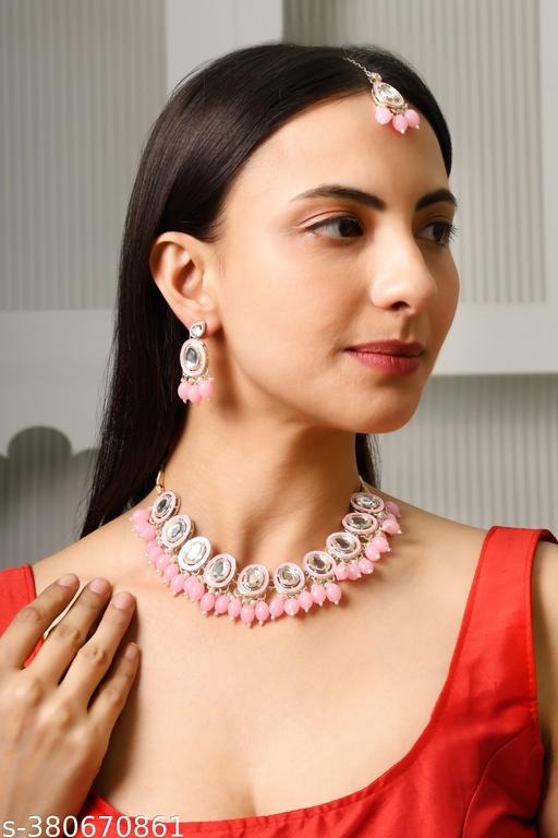 Step into your wedding day with unmatched elegance wearing this Bridal Choker Necklace & Earrings Set for Women and Girls, beautifully embellished with Kundan stones and lustrous pearls. Crafted for brides and bridesmaids, this set enhances bridal beauty with its royal design and fine detailing. Whether it’s a wedding, reception, engagement, sangeet, or festive celebration, this bridal choker necklace set guarantees compliments and timeless charm. Discover premium collections now at https://dealdynamo.vinisocial.in . Designed with a blend of tradition and modern grace, this Kundan choker with pearl embellishments makes a perfect accessory for sarees, lehengas, gowns, and Indo-western outfits. The intricate artistry reflects the richness of Indian heritage while providing comfort with lightweight construction. Explore the latest bridal jewellery sets online at https://dealdynamo.vinisocial.in . This necklace set isn’t just an ornament—it’s a statement of culture, elegance, and devotion to beauty. Ideal for weddings, parties, anniversaries, or as a thoughtful gift, it is a must-have in every woman’s jewellery box. Buy designer bridal choker sets, Kundan pearl jewellery, Indian wedding necklaces, traditional bridal jewellery sets, and choker jewellery for women directly from https://dealdynamo.vinisocial.in . Curated by Renu Baliyan, Nity Baliyan, and Bharti Tomar, this set offers handcrafted bridal jewellery, ethnic pearl chokers, festive Indian necklace sets, and wedding jewellery designs for brides. It’s also perfect for gifting as a bridal jewellery gift set, anniversary jewellery gift for wife, or wedding jewellery gift for girls. Shop the latest women’s choker necklaces, party wear jewellery sets, Kundan bridal necklaces, and pearl embellished chokers only at https://dealdynamo.vinisocial.in . Make every occasion unforgettable with this Kundan pearl choker necklace set. From royal Indian bridal jewellery, engagement necklace sets, festival wear pearl chokers, to ethnic wedding jewellery for girls, every design is curated with love. Order the finest bridal pearl jewellery sets, gold plated choker sets, and handmade Kundan chokers at https://dealdynamo.vinisocial.in . For exclusive collections of bridal necklaces, women’s pearl choker jewellery, and festive Kundan jewellery, always visit https://dealdynamo.vinisocial.in .