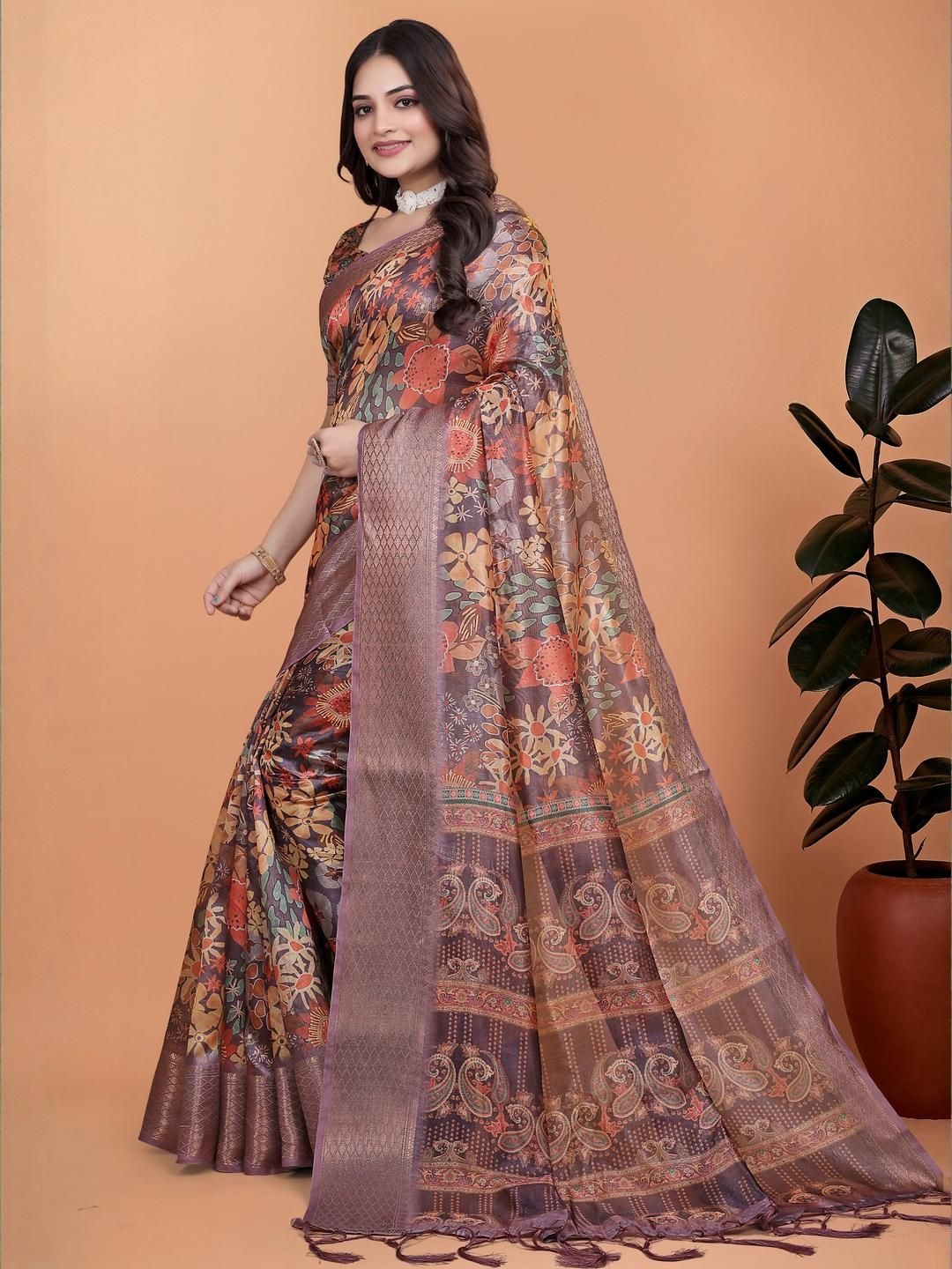imgi_147_RGjaJzj4_3c581346381c405086bbf233f6f42aa0 Product Details Women Blue Ethnic Motifs Zari Silk Blend Banarasi Saree With Blouse Piece Size & Fit Length: 5.5 metres plus 0.8 metre blouse piece Width: 1.06 metres (approx.) Material & Care fabric offers a luxurious feel with a smooth texture and a subtle sheen. The durability and comfort of blended fibers, making it lightweight, breathable, and easy to drape. This material ensures a refined look while maintaining ease of maintenance and wearability for various occasions.