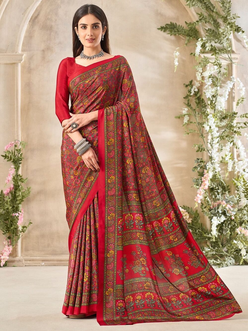 Shop Poly Crepe Saree – lightweight, wrinkle-resistant, and elegant. Perfect for daily wear, office, and parties. Buy online at best prices.