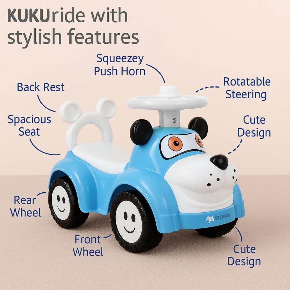 Let your little one enjoy endless fun with the Storio Kuku Baby Ride-On Toy – Push Car for Kids (Blue, 1–3 Years). This safe, stylish, and durable push car is designed with a comfortable backrest, easy-to-grip steering, and a smooth ride. Perfect for toddlers who love adventure indoors or outdoors. Crafted with child-safe plastic and a sturdy frame, this ride-on toy ensures both fun & safety. Lightweight yet strong, it helps in developing motor skills, coordination, and balance while keeping kids entertained. Available exclusively on blackrat.in, vinisocial.in, and dealdynamo.vinisocial.in. 🔹 Key Features ✅ Brand: Storio Kuku ✅ Type: Baby Ride-On Push Car ✅ Age Group: 1–3 Years ✅ Color: Attractive Blue ✅ Backrest & Steering for comfort & control ✅ Durable & Child-Safe Plastic ✅ Lightweight & Portable – ideal for indoors & outdoors ✅ Available at: blackrat.in | vinisocial.in | dealdynamo.vinisocial.in 🔹 Benefits Encourages motor skills & coordination Safe & stable ride for toddlers Attractive design kids will love Perfect gift for birthdays or celebrations Strong & durable build for daily use 🔹 50+ SEO Long-Tail Keywords baby ride-on push car with backrest, Storio Kuku baby ride-on toy online, best ride-on car for 1–3 years kids, blue push car toy for toddlers India, kids push car with steering handle, buy Storio Kuku baby ride-on car online, safe push ride-on toy for small kids, durable plastic ride-on toy with backrest, baby toy ride-on car 1 year to 3 years, push car toy for toddlers boys girls, lightweight ride-on toy car kids India, indoor outdoor baby ride-on toy car, stylish toddler push car blue color, Storio Kuku ride-on car for baby India, child-safe push ride-on toy car, gift toy push ride-on car 1 year baby, blue baby ride-on toy with steering wheel, buy baby ride-on toy push car online, baby push car with safety backrest, durable plastic toddler ride-on toy car, best birthday gift ride-on toy car for toddlers, Storio Kuku push ride-on toy car review, baby push car toy India online shopping, toddler ride-on push car with handle, smooth riding baby push car toy, portable baby ride-on toy with backrest, safe and fun kids ride-on toy push car, push toy ride-on car for toddlers 1–3 yrs, cute design ride-on toy car blue kids, Storio Kuku toddler push ride-on toy, eco-friendly kids ride-on toy push car, kids ride-on push car toy with comfort seat, baby push ride-on toy car strong build, buy Storio Kuku ride-on push toy India, lightweight durable ride-on toy kids car, premium quality ride-on toy for babies India, easy-to-carry baby push ride-on car toy, blue toddler ride-on push car for children, kids motor skills push ride-on toy car, ride-on push toy for 2-year-old baby India, birthday gift ride-on car toy for toddlers, child-friendly safe push car toy India, ride-on toy car with steering & backrest. 🔹 Why Buy From Us? ✔ 100% safe & durable baby products ✔ Trusted online stores: blackrat.in, vinisocial.in, dealdynamo.vinisocial.in ✔ Affordable price & exclusive offers ✔ Quick delivery & reliable customer service 🔹 Push Offer Message 🚗💙 Make Your Baby’s First Ride Special! Order the Storio Kuku Baby Ride-On Toy Car (Blue, 1–3 Years) today at blackrat.in, vinisocial.in, dealdynamo.vinisocial.in. 👉 Exclusive discounts available – Limited stock!