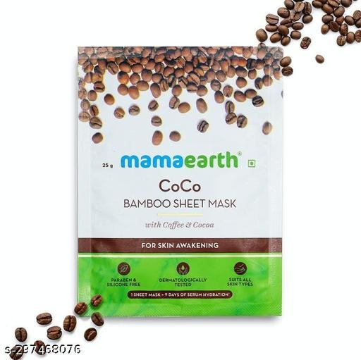 Mamaearth CoCo Bamboo Sheet Mask with Coffee & Cocoa for Skin Awakening β 25 g
