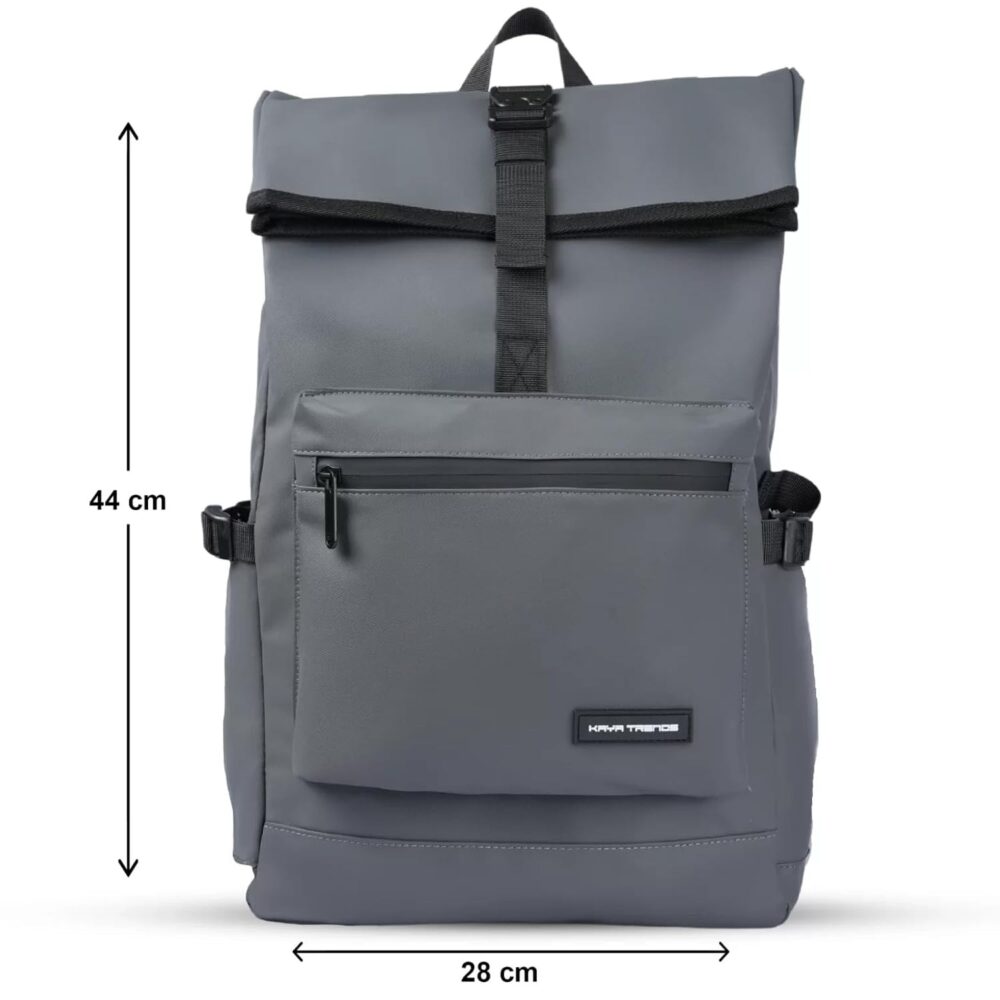 Upgrade your daily commute and travel style with the PU-1005 Roll-Top Laptop Backpack for Men – a perfect balance of modern design, durability, and functionality. Designed with a waterproof outer material, this laptop bag ensures your belongings stay safe and dry during everyday use, business trips, or sudden rain showers. The spacious roll-top compartment can easily store books, files, clothes, and accessories, while the dedicated laptop sleeve fits laptops up to 15.6 inches securely. Its front zipper pocket provides quick access to essentials like chargers, keys, and mobile phones, making it the ideal travel & office backpack for men. With ergonomic padded shoulder straps, lightweight construction, and a stylish grey finish, this backpack is suitable for professionals, students, and travelers who value both comfort and elegance. Best suited for search queries like: PU-1005 waterproof roll-top laptop backpack Best laptop backpack for men travel & office 15.6 inch laptop backpack with front pocket Stylish grey roll-top laptop bag for business trips Durable laptop backpack for college & professionals ✨ Product Highlights – Model: PU-1005 Roll-Top Laptop Backpack Material: Waterproof & durable fabric Laptop Fit: Up to 15.6-inch laptops Compartments: Spacious main roll-top + front zipper pocket Design: Modern, lightweight & travel-friendly Comfort: Padded shoulder straps for easy carrying 🔹 Variations & Uses – Perfect for office, college, business travel, and weekend trips Fits laptops, tablets, books, clothes & accessories Available in stylish Grey (other colors may vary by stock) Ideal for professionals, students & frequent travelers 🔹 Why Choose This Laptop Backpack – Waterproof protection keeps belongings safe Roll-top design offers flexible storage space Front zipper pocket for quick-access essentials Ergonomic straps ensure comfort during long use Stylish & professional look for office and travel 🔹 Website & Ownership – This premium backpack is offered by Renu Baliyan, Nity Baliyan & Bharti Tomar, who specialize in durable, stylish & functional lifestyle products for modern professionals. 🔹 Push Offer Message – 🎒 Carry Style & Comfort Together! 🎒 Shop the PU-1005 Roll-Top Laptop Backpack for Men – Waterproof, spacious & travel-friendly. Fits up to 15.6-inch laptops. Limited stock – Order Now!