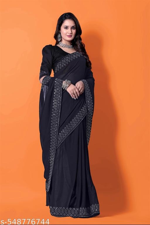 πβ¨ Step into elegance with this Stone Work Georgette Saree, a perfect blend of lightweight comfort and sparkling glamour. Crafted from premium soft georgette fabric, it drapes beautifully and gives you a graceful, flowy silhouette. The saree is adorned with intricate stone work that adds shimmer and sophistication, making it ideal for both day and night functions. Its combination of delicate craftsmanship and modern styling ensures you stand out at any event. βοΈ Fabric: Lightweight & breathable Georgette βοΈ Work: Elegant stone embellishments for a sparkling look βοΈ Occasions: Weddings, receptions, festive celebrations, cocktail parties, and special gatherings βοΈ Style Tip: Pair with a designer blouse and statement jewelry for a royal finish βοΈ Care: Dry clean only to maintain stone detailing and fabric quality πβ¨ This Stone Work Georgette Saree isnβt just attire β itβs elegance wrapped in sparkle, made to make every moment special. π Own this stunning saree today and shine with effortless grace.