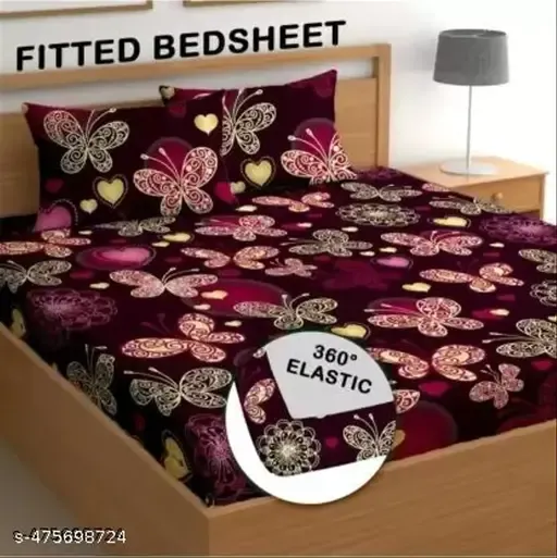 Bring charm and elegance to your bedroom with our Butterfly Print Fitted Bedsheet with 2 Large Pillow Covers. Crafted from premium-quality fabric, this wrinkle-free fitted bedsheet combines durability with comfort, ensuring a perfect fit for your mattress. The elastic-fitted design keeps the sheet firmly in place, giving you a smooth and tidy look all day long. The butterfly print cotton bedsheet is not only stylish but also breathable, making it ideal for summer and year-round use. Its vibrant butterfly design enhances your bedroom dΓ©cor instantly, while the two large pillow covers complete the bedding set with elegance. Whether for daily use, gifting, or guest rooms, this fitted cotton bedsheet with pillow covers is a must-have for every modern home. π€ SEO Keywords Embedded Naturally: butterfly print fitted bedsheet, fitted bedsheet with elastic, cotton fitted bedsheet with pillow covers, wrinkle-free bedsheet double bed, breathable cotton fitted bedsheet, premium cotton bedsheet India, printed bedsheet with matching pillow covers, fitted bed sheet for king size, fitted bedsheet for queen size, stylish bedsheet online shopping, double bed fitted bedsheet with pillow cases, soft cotton bedding set, washable fitted bedsheet India, butterfly design bedsheet, floral fitted bedsheet double bed, colorful printed fitted bedsheet, bedroom makeover bedsheet, modern bedsheet with pillow covers, fitted bedsheet for hotel use, durable cotton fitted sheet 90x100, fitted bed linen with elastic corners. β
 Product Highlights β π¦ Charming Butterfly Print β Adds elegance to your room dΓ©cor ποΈ Elastic Fitted Bedsheet β Perfect fit for king & queen size beds π§΅ Durable & Wrinkle-Free Fabric β Long-lasting quality π§Ό Easy to Wash & Maintain β Machine washable comfort ποΈ Comes with 2 Large Pillow Covers β Complete bedding set πΉ Variations & Uses β βοΈ Available in multiple prints & colors βοΈ Ideal for daily use, gifting, guest rooms, or festive home dΓ©cor βοΈ Perfect for modern bedrooms, hotels & stylish bedding upgrades πΉ Why Choose This Bedsheet β Because this butterfly print fitted bedsheet with pillow covers offers not only beauty but also functionality β elastic fit, breathable cotton feel, wrinkle resistance, and vibrant design β everything you need for a perfect bedroom upgrade. πΉ Website & Ownership β Exclusively available at π DealDynamo π©βπΌ Listing & Ownership curated by: Renu Baliyan, Nity Baliyan & Bharti Tomar π₯ Offer Push Line with Emoji β β¨ Hurry! Add a touch of elegance with our Butterfly Print Fitted Bedsheet π¦ with 2 Pillow Covers β Soft, Durable & Stylish ποΈ Limited Stock β Shop Now!