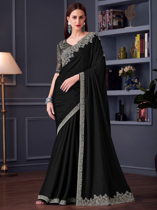 Elevate your ethnic look with a Branded Poly Chiffon Saree. Crafted for comfort and style, it offers a lightweight drape, vibrant colors, and a timeless elegant appeal.
