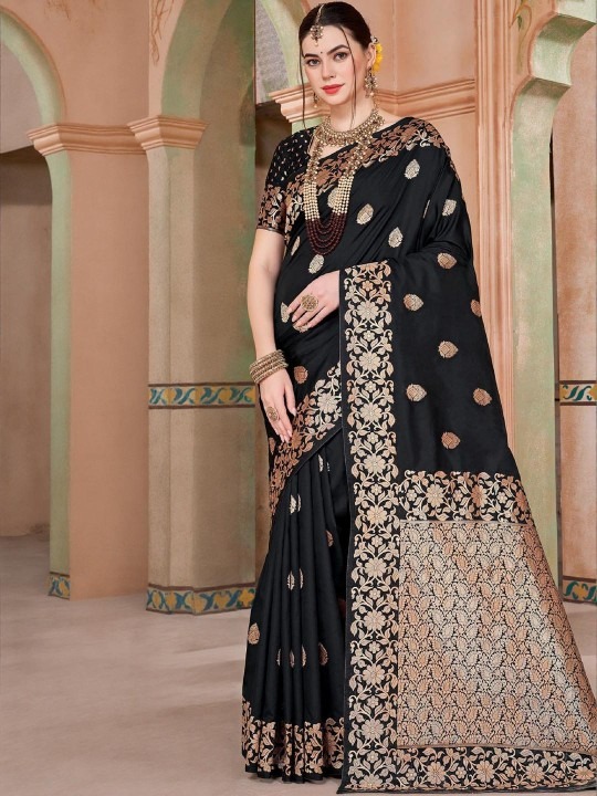 Product Details Saree Fabric : Pure Silk, Blouse Fabric : Pure Silk | Saree Pattern : Embellished, Saree Color : Blue | Wash Care : Dry Clean | Occasion : Wedding, Festival, Party, Casual Size & Fit Saree Length : 5.5 Meter, Blouse Piece Length : 0.8 Meter, Width 1.05 Meter (Approx) Material & Care Silk Blend Dry Clean