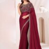imgi_76_cyJvQ7bc_93a31c1b2e5e471a9a37b14b5790f429 Product Details Design Details Black and grey saree Solid saree with embellished border border Has sequinned detail The saree comes with an unstitched blouse piece The blouse worn by the model might be for modelling purpose only. Check the image of the blouse piece to understand how the actual blouse piece looks like. Size & Fit Length: 5.5 metres plus 0.8 metre blouse piece Width: 1.06 metres (approx.) Material & Care Dry Clean