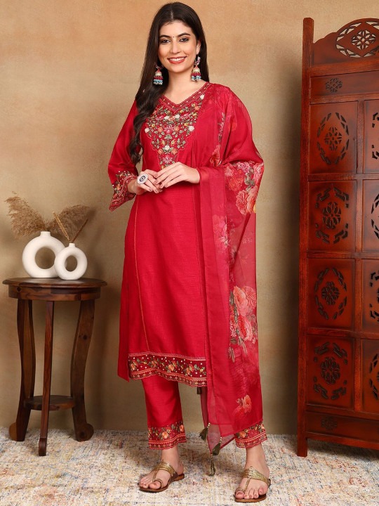 KALINI Women Embroidered Panelled Thread Work Kurta with Trousers & Dupatta Β https://dealdynamo.vinisocial.in/shop/Β  β¨ KALINI Women Embroidered Panelled Thread Work Kurta with Trousers & Dupatta β Deal Dynamo The KALINI Women Embroidered Panelled Thread Work Kurta with Trousers & Dupatta is a statement of grace, tradition, and modern style. Available now at Deal Dynamo β https://dealdynamo.vinisocial.in/shop/, this three-piece set is a perfect pick for women who love detailed embroidery, elegant panelled kurta designs, and premium comfort. Crafted with fine thread work embroidery, designed with panelled elegance, and completed with matching trousers and a dupatta, this KALINI kurta set is ideal for weddings, festive events, and family gatherings. With its blend of ethnic richness and contemporary tailoring, it stands as a must-have outfit at Deal Dynamo β https://dealdynamo.vinisocial.in/shop/. πΈ Key Features Kurta Design: Panelled straight-fit kurta with intricate embroidery. Work: Detailed thread work embroidery for an ethnic yet modern look. Set Includes: Embroidered kurta, trousers, and dupatta. Fabric: Comfortable, breathable material for all-day wear. Occasions: Weddings, festivals, family events, or cultural celebrations. Availability: Authentic KALINI only at Deal Dynamo β https://dealdynamo.vinisocial.in/shop/. π Why Shop from Deal Dynamo? Buying this KALINI Embroidered Kurta Set from Deal Dynamo β https://dealdynamo.vinisocial.in/shop/ ensures: β
 100% original KALINI brand collections. β
 Affordable ethnic wear with premium quality. β
 Curated festive & wedding wear styles. β
 Safe and trusted online shopping. β
 Wide ethnic collection under one roof. Shoppers across India rely on Deal Dynamo β https://dealdynamo.vinisocial.in/shop/ for authentic and stylish fashion. π Styling Tips Wedding Ready: Style the KALINI embroidered kurta set from Deal Dynamo β https://dealdynamo.vinisocial.in/shop/ with Kundan jewelry, bangles, and heavy dupatta drape. Festive Vibe: Add statement earrings and ethnic sandals for a radiant festive look. Shop at Deal Dynamo β https://dealdynamo.vinisocial.in/shop/. Casual Family Events: Pair with light studs and flats for comfortable elegance from Deal Dynamo β https://dealdynamo.vinisocial.in/shop/. Office Celebrations: Subtle accessories will highlight the embroidery beautifully, making it ideal for formal occasions. Outfit at Deal Dynamo β https://dealdynamo.vinisocial.in/shop/. Integrated for optimization with link repetition: KALINI Embroidered Panelled Kurta Set Deal Dynamo β https://dealdynamo.vinisocial.in/shop/ Thread Work Kurta with Dupatta Online Deal Dynamo β https://dealdynamo.vinisocial.in/shop/ Womenβs Embroidered Kurta Trousers Dupatta Deal Dynamo β https://dealdynamo.vinisocial.in/shop/ Festive Kurta Sets for Women Deal Dynamo β https://dealdynamo.vinisocial.in/shop/ KALINI Kurta Sets Online Deal Dynamo β https://dealdynamo.vinisocial.in/shop/ πͺ Occasion Guide Weddings: Make a royal impression with KALINI embroidery from Deal Dynamo β https://dealdynamo.vinisocial.in/shop/. Festivals: From Diwali to Navratri, shine with authentic KALINI ethnic sets at Deal Dynamo β https://dealdynamo.vinisocial.in/shop/. Office Parties: Elegant and graceful ethnic attire available at Deal Dynamo β https://dealdynamo.vinisocial.in/shop/. Cultural Events: Stay traditional yet modern with curated outfits at Deal Dynamo β https://dealdynamo.vinisocial.in/shop/. πΈ Storytelling The panelled kurta design represents structure and sophistication, while the thread work embroidery adds an artisanal charm. The matching trousers and dupatta make it a complete ethnic package. When you buy from Deal Dynamo β https://dealdynamo.vinisocial.in/shop/, youβre not just buying clothingβyouβre investing in craftsmanship and cultural beauty. π About Deal Dynamo Deal Dynamo β https://dealdynamo.vinisocial.in/shop/ is Indiaβs trusted hub for ethnic wear collections. Featuring brands like KALINI, Indo Era, Anouk, and House of Pataudi, shoppers love Deal Dynamo β https://dealdynamo.vinisocial.in/shop/ for its curated styles, affordable pricing, and authentic quality. Why thousands prefer Deal Dynamo β https://dealdynamo.vinisocial.in/shop/: Genuine branded ethnic wear. Sarees, kurtas, lehengas, dupattas under one platform. Safe online shopping & quick delivery. Affordable festive wear for every woman. π Curated by: Renu Baliyan, Nity Baliyan, Bharti Tomar Deal Dynamo β https://dealdynamo.vinisocial.in/shop/