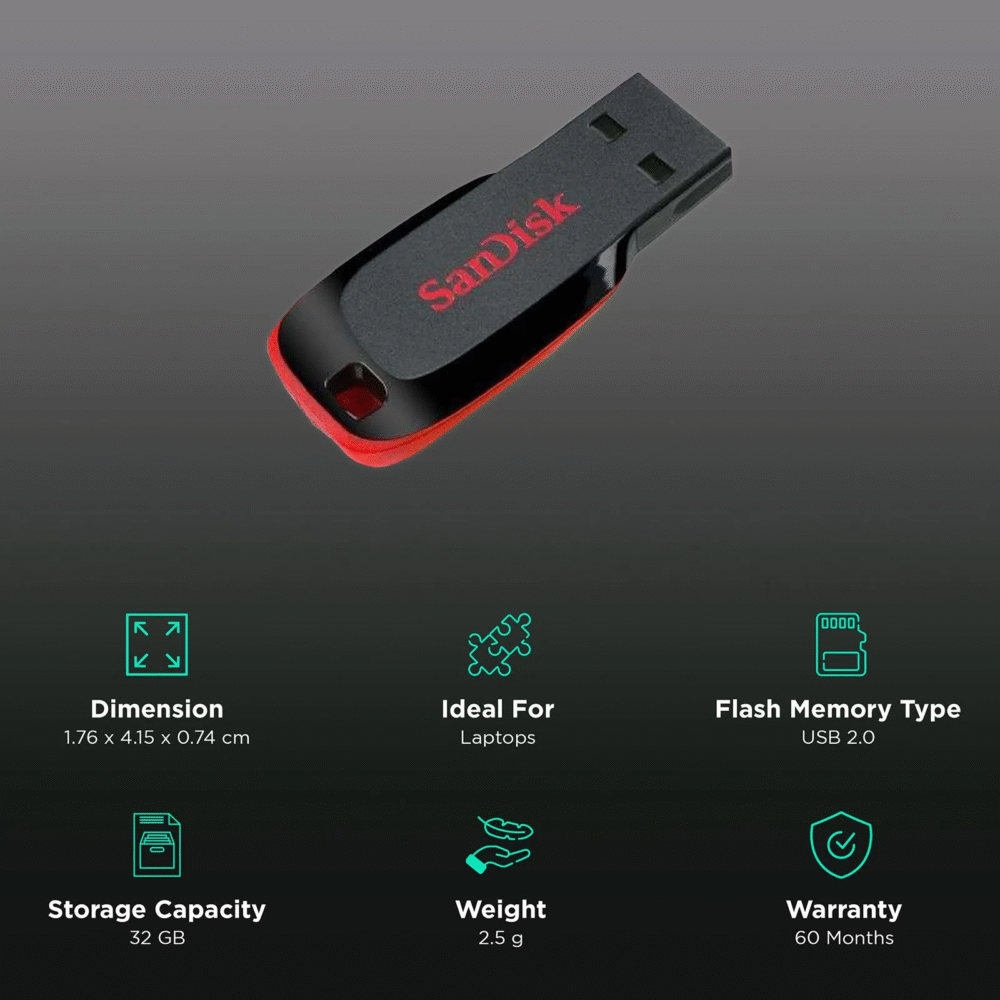 SanDisk Cruzer Blade 32GB, USB 2.0 Pen Drive, SanDisk 32GB Pen Drive Red, Portable Flash Drive, USB Drive Online, SanDisk Cruzer Blade USB, Compact USB Stick, Pen Drive for Students, Office Pen Drive, Data Backup USB, Portable Storage Device, SanDisk Memory Stick, Durable USB Flash Drive, SanDisk Red Pen Drive, Affordable 32GB Pen Drive, Buy USB Drive Online, SanDisk 32GB Data Storage 🔹 Big Product Description – dealdynamo.vinisocial.in The SanDisk Cruzer Blade 32GB USB (2.0) Pen Drive (Red), available at dealdynamo.vinisocial.in , is a perfect everyday storage solution for students, professionals, and personal users. With a 32GB capacity, this compact SanDisk Pen Drive lets you store important documents, presentations, movies, music, and photos with ease. Crafted in a stylish red and black finish, the Cruzer Blade 32GB USB Drive is lightweight, portable, and fits easily into your pocket or wallet. Its USB 2.0 interface ensures smooth and reliable data transfers across desktops, laptops, and smart TVs. This SanDisk 32GB Pen Drive is built with durability and long-lasting performance, making it ideal for school projects, office presentations, or personal backups. Whether you’re a student needing secure storage or a professional on-the-go, this Cruzer Blade USB is your dependable companion. Curated by Renu Baliyan, Nity Baliyan & Bharti Tomar, this product is available exclusively on dealdynamo.vinisocial.in – your trusted platform for genuine SanDisk storage devices. ✨ Product Highlights – dealdynamo.vinisocial.in Brand: SanDisk (Trusted Global Storage Brand) Model: Cruzer Blade USB 2.0 (32GB, Red & Black) Capacity: 32GB storage for documents, photos, movies, and music Design: Compact, lightweight, & stylish pocket-sized build Interface: USB 2.0 – universally compatible and reliable Durability: Long-lasting & sturdy for daily use Exclusivity: Available only at dealdynamo.vinisocial.in 🔹 Variations & Uses – dealdynamo.vinisocial.in Student Use: Carry assignments, projects & e-books Office Use: Presentations, reports & files Personal Use: Movies, music & photo backups Travel Use: Easy entertainment on smart TV or car stereo More SanDisk variations at dealdynamo.vinisocial.in 🔹 Why Choose This – dealdynamo.vinisocial.in Trusted SanDisk brand worldwide Affordable 32GB high-capacity storage Stylish red & black compact design Compatible with Windows, macOS, Linux, Smart TVs Curated by Renu Baliyan, Nity Baliyan & Bharti Tomar on dealdynamo.vinisocial.in 🔹 Website & Ownership – dealdynamo.vinisocial.in This SanDisk Cruzer Blade 32GB USB 2.0 Pen Drive is listed on dealdynamo.vinisocial.in , managed by Renu Baliyan, Nity Baliyan & Bharti Tomar, ensuring authenticity and customer trust.