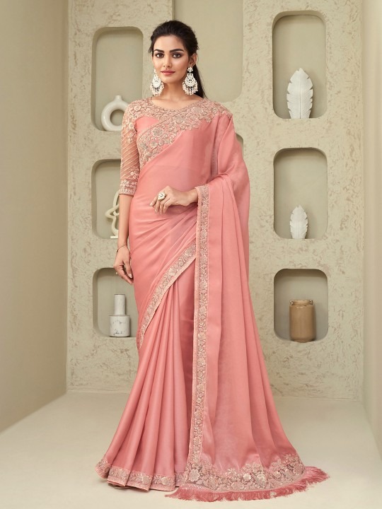 Silk Blend Saree, Peach Saree Online, Floral Embroidered Saree, Designer Peach Saree, Wedding Saree Peach, Party Wear Silk Saree, Elegant Peach Saree, Bollywood Saree Online, Festive Saree Collection, Bridal Saree Peach, Latest Saree 2025, Premium Silk Saree, Floral Saree Online, Peach-Coloured Saree with Embroidery, Luxury Silk Blend Saree πΉ Big Product Description Unveil your timeless beauty with our Silk Blend Peach-Coloured Floral Embroidered Saree, a delicate blend of luxurious silk fabric and intricate floral embroidery. The soft peach colour enhances feminine charm, while the floral patterns with fine embroidery add elegance, making it a must-have for weddings, parties, receptions, festive occasions, and cultural celebrations. Crafted from premium silk blend fabric, this saree ensures both comfort and style. Its lightweight yet rich texture gives a regal drape, while the embroidery work reflects traditional artistry combined with modern aesthetics. Perfect for women who love designer sarees with a graceful, floral touch. π Saree Highlights Fabric: Luxurious silk blend β smooth & elegant Colour: Elegant peach tone with floral embroidery Design: Intricate floral embroidery with fine finishing Occasions: Weddings, receptions, Diwali, Karva Chauth, parties & festive events Style Tip: Pair with pearl or kundan jewelry & a designer clutch for a royal look Care: Professional dry clean recommended to preserve embroidery & silk blend fabric πΉ Why This Saree is Special This saree is more than just attire β itβs a statement of elegance, grace, and tradition. Its floral embroidery on peach silk blend makes it suitable for both day and evening events, giving you a versatile designer look. Whether you are a brideβs sister, wedding guest, or festive host, this saree ensures you look sophisticated and radiant. πΉ Long-Tail SEO Keywords (naturally included) silk blend peach saree with floral embroidery online designer peach saree for weddings and festive wear elegant embroidered saree in peach for receptions luxury silk blend saree online shopping India 2025 peach-coloured embroidered saree with blouse piece floral design silk saree for party wear & celebrations lightweight peach wedding saree with embroidery premium silk blend saree with floral detailing Bollywood style peach embroidered saree collection festive wear peach silk saree for Indian women π Available exclusively on our online store dealdynamo.vinisocial.in, professionally managed by Renu Baliyan, Nity Baliyan, and Bharti Tomar β trusted owners delivering premium designer sarees to your doorstep.