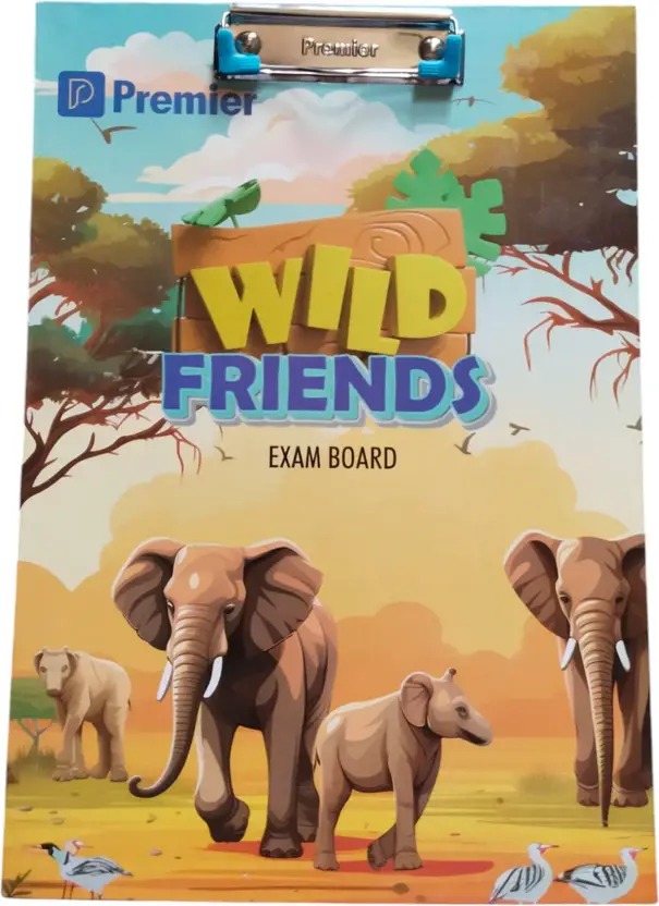 Exam Pad Wild Friends – Multicolor Writing Pad for Children & Students – dealdynamo.vinisocial.in