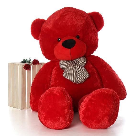 red Cuddle your child’s joy with Deal Dynamo Teddy Bear Plush Toy. Ultra-soft, huggable, safe, and perfect for gifting kids of all ages.
